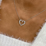 Diamond Pendant Necklace 0.9 ct White Gold