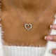 Diamond Pendant Necklace 0.9 ct White Gold