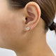 Diamond Stud Earrings 2 ct Yellow Gold