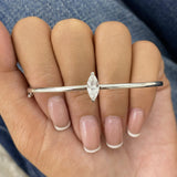 Minimalistic Bracelet 0.8 ct TCW , Solid Gold 14k