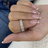 Pave Band Ring 2.7ct TCW, 14K Gold