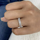 Pave Band Ring 2.7ct TCW, 14K Gold
