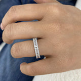 Pave Band Ring 2.7ct TCW, 14K Gold