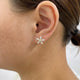 Post-On Stud Earrings 1.8 ct TCW , Solid Gold 14k