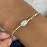 Sleek Bracelet 0.5 ct TCW , Solid Gold 14k