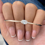 Sleek Bracelet 1 ct TCW , Solid Gold 14k