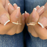 Sleek Bracelet 1 ct TCW , Solid Gold 14k