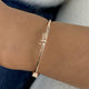 Sleek Bracelet 1 ct TCW , Solid Gold 14k