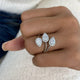 Halo Band Ring 1.4ct TCW, 14K Gold