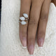 Halo Band Ring 1.4ct TCW, 14K Gold
