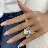 Wrap Band Ring 2.5ct TCW, 14K Gold