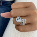Wrap Band Ring 2.5ct TCW, 14K Gold