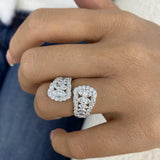 Wrap Band Ring 2.5ct TCW, 14K Gold