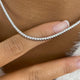 Choker Tennis Necklace 2.5 ct TCW , Solid Gold 14k