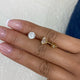 Solitaire Stud Earrings 3 ct TCW , Solid Gold 14k