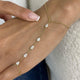 Hand Harness Bracelet 0.9 ct TCW , Solid Gold 14k