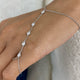 Hand Harness Bracelet 0.9 ct TCW , Solid Gold 14k