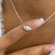 Solitaire Necklace 1 ct TCW , Solid Gold 14k