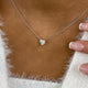 Romantic Necklace 1 ct TCW , Solid Gold 14k