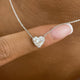 Romantic Necklace 1.5 ct TCW , Solid Gold 14k