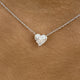 Romantic Necklace 1.5 ct TCW , Solid Gold 14k