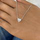 Romantic Necklace 1.5 ct TCW , Solid Gold 14k