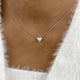 Romantic Necklace 1.5 ct TCW , Solid Gold 14k