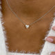 Romantic Necklace 1.5 ct TCW , Solid Gold 14k