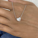 Romantic Necklace 2 ct TCW , Solid Gold 14k