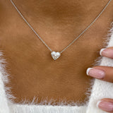 Romantic Necklace 2 ct TCW , Solid Gold 14k