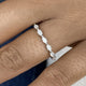 Stackable Band Ring 0.4 ct TCW , Solid Gold 14k