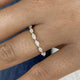 Band Ring 0.4 ct TCW , Solid Gold 14k