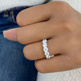 5-Stone Band Ring 1.9ct TCW, 14K Gold