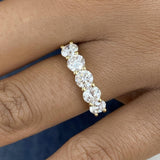 Band Ring 1.9 ct TCW , Solid Gold 14k