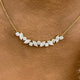 Marquise Pendant Necklace 1.8ct TCW, Yellow Gold 14K