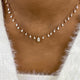 PEAR Necklace 2.9ct TCW, Rose Gold 14K