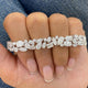 Mixed fancy shapes Tennis Bracelet 16.7ct TCW, White Gold 14K