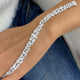Mixed fancy shapes Tennis Bracelet 16.7ct TCW, White Gold 14K