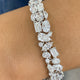 Mixed fancy shapes Tennis Bracelet 16.7ct TCW, White Gold 14K