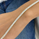Emerald cut Tennis Bracelet 9ct TCW, Yellow Gold 14K