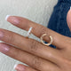 Round Earrings 1.3ct TCW, Rose Gold 14K