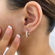 Round Earrings 1.3ct TCW, Rose Gold 14K