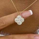 ROUND Pendant Necklace 2.3ct TCW, Yellow Gold 14K