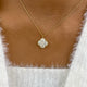 ROUND Pendant Necklace 2.3ct TCW, Yellow Gold 14K