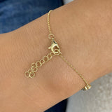 Round Tennis Bracelet 3ct TCW, Yellow Gold 14K