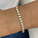 Round Tennis Bracelet 3ct TCW, Yellow Gold 14K