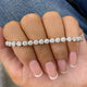 Round Tennis Bracelet 2.9ct TCW, White Gold 14K