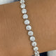 Round Tennis Bracelet 2.9ct TCW, White Gold 14K