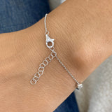 Round Tennis Bracelet 1.6ct TCW, White Gold 14K
