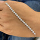 Round Tennis Bracelet 1.6ct TCW, White Gold 14K